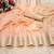 Peach woven cotton silk saree with blouse