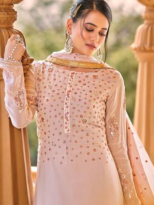 Baby-pink embroidered pure viscose salwar 3