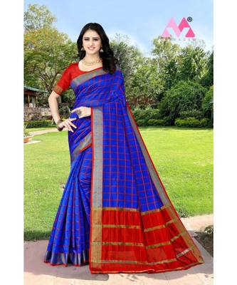gareen kota silk saree with plain blouse 1