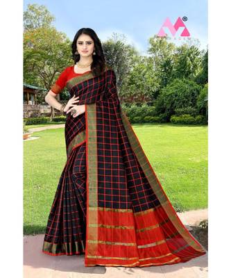 gareen kota silk saree with plain blouse 1