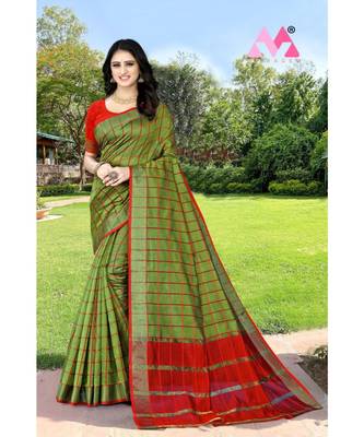 gareen kota silk saree with plain blouse 1