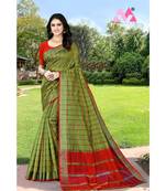 gareen kota silk saree with plain blouse