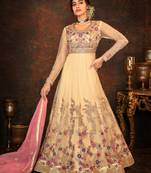 Chiku embroidered net salwar