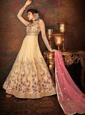 Chiku embroidered net salwar 2