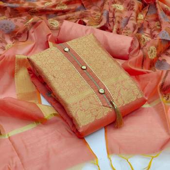 Light-peach banarasi banarasi salwar 1