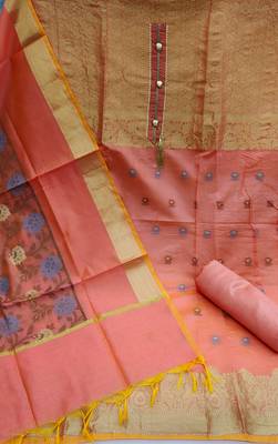 Light-peach banarasi banarasi salwar 2