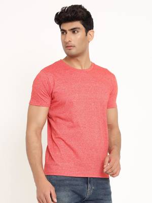 Red plain cotton men-tshirts 1
