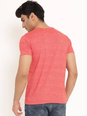 Red plain cotton men-tshirts 4