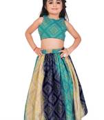 Kids Blue Georgette Lehenga Choli For Girls  