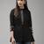 Indo Era Black Floral Printed Straight Kurtis