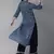 Indo Era Blue Printed Straight Kurtas