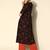 Indo Era Black Printed Empire Waist A-line Kurta