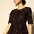 Indo Era Black Printed Empire Waist A-line Kurta