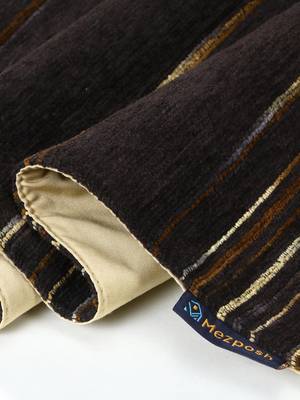 Mezposh Stave Coffee Brown & Multi Striped Cotton Acrylic Table Runner (6 Seater) 5
