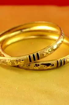 gold moti stone cz polki kundun meenakari pearl bangle kara size-2.6