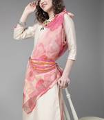 Indo Era Embroidered Straight Palazzo Kameez Dupatta Set