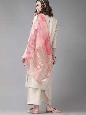 Indo Era Embroidered Straight Palazzo Kameez Dupatta Set 2