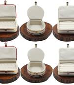 Atorakushon   Jewellery Storage Box Travel Ring Earrings Mini Bangle Wardrobe Organizer Vanity Box For Women Set Of 6