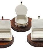 Atorakushon   Jewellery Storage Box Travel Ring Earrings Mini Bangle Wardrobe Organizer Vanity Box For Women Set Of 3