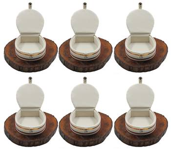 Atorakushon   Jewellery Storage Box Travel Bangle Box Necklace Wardrobe Organizer Vanity Box For Women Pack Of 6 1
