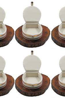 Atorakushon   Jewellery Storage Box Travel Bangle Box Necklace Wardrobe Organizer Vanity Box For Women Pack Of 6