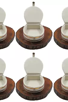 Atorakushon   Jewellery Storage Box Travel Bangle Box Necklace Wardrobe Organizer Vanity Box For Women Pack Of 6