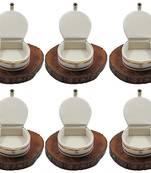 Atorakushon   Jewellery Storage Box Travel Bangle Box Necklace Wardrobe Organizer Vanity Box For Women Pack Of 6