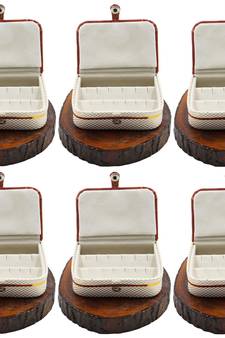 Atorakushon   Jewellery Storage Box Travel Ring Earrings Necklace Wardrobe Organizer Vanity Box For Women Pack Of 6