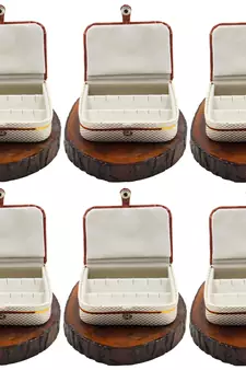 Atorakushon   Jewellery Storage Box Travel Ring Earrings Necklace Wardrobe Organizer Vanity Box For Women Pack Of 6