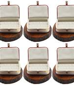 Atorakushon   Jewellery Storage Box Travel Ring Earrings Necklace Wardrobe Organizer Vanity Box For Women Pack Of 6