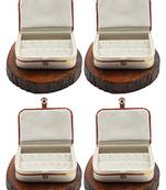 Atorakushon   Jewellery Storage Box Travel Ring Earrings Necklace Wardrobe Organizer Vanity Box For Women Pack Of 4