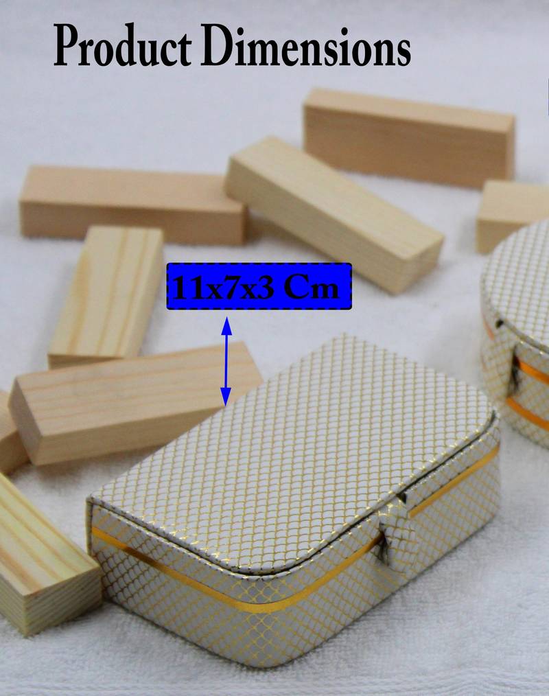 Atorakushon   Jewellery Storage Box Travel Ring Earrings Necklace Wardrobe Organizer Vanity Box For Women Pack Of 4
