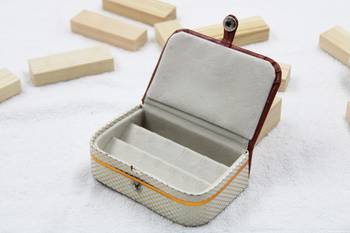Atorakushon   Jewellery Storage Box Travel Ring Earrings Necklace Wardrobe Organizer Vanity Box For Women Pack Of 2 3