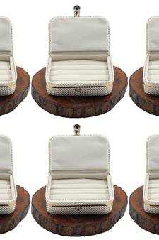 Atorakushon   Jewellery Storage Box Travel Ring Earrings Necklace Wardrobe Organizer Vanity Box For Women Pack Of 6
