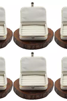 Atorakushon   Jewellery Storage Box Travel Ring Earrings Necklace Wardrobe Organizer Vanity Box For Women Pack Of 6
