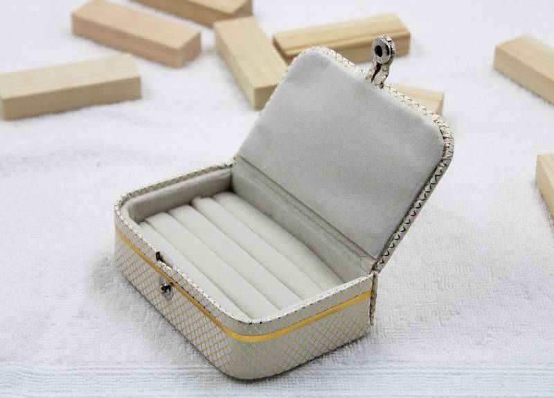 Atorakushon   Jewellery Storage Box Travel Ring Earrings Necklace Wardrobe Organizer Vanity Box for Women Pack of 2