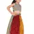 Kids Cream  Georgette Lehenga Choli For Girls 