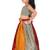 Kids Cream  Georgette Lehenga Choli For Girls 