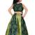 Kids Green Georgette Lehenga Choli For Girls