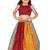 Kids Georgette Red Lehenga Choli For Girls  