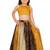 Kids Yellow Georgette Lehenga Choli For Girls 