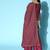 Indo Era Wine Solid Straight Kurta Palazzo With Dupatta Set