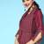 Indo Era Wine Solid Straight Kurta Palazzo With Dupatta Set
