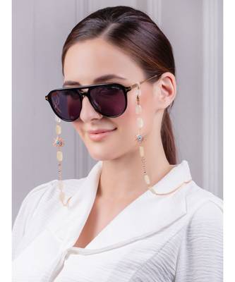 Exuberant Rose Pink And Yellow Multipurpose Mask Chain 2