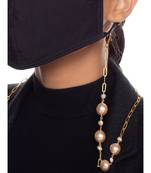 Beautiful White And Gold Optical Or Mask Chain