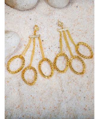 Elegant Gold Drop Earrings 3