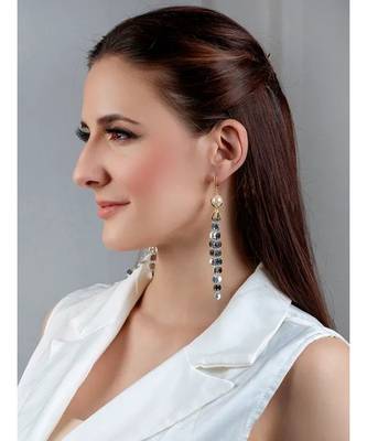 Deluxe Gold And Silver Dangle Earrings 1