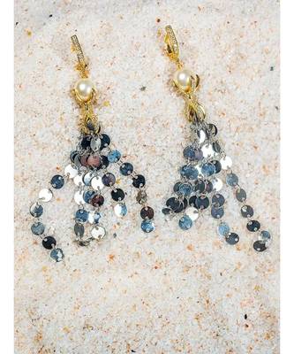 Deluxe Gold And Silver Dangle Earrings 2