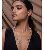 Deluxe Grey And Gold Necklace