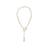 Deluxe White And Gold Pearl Necklace